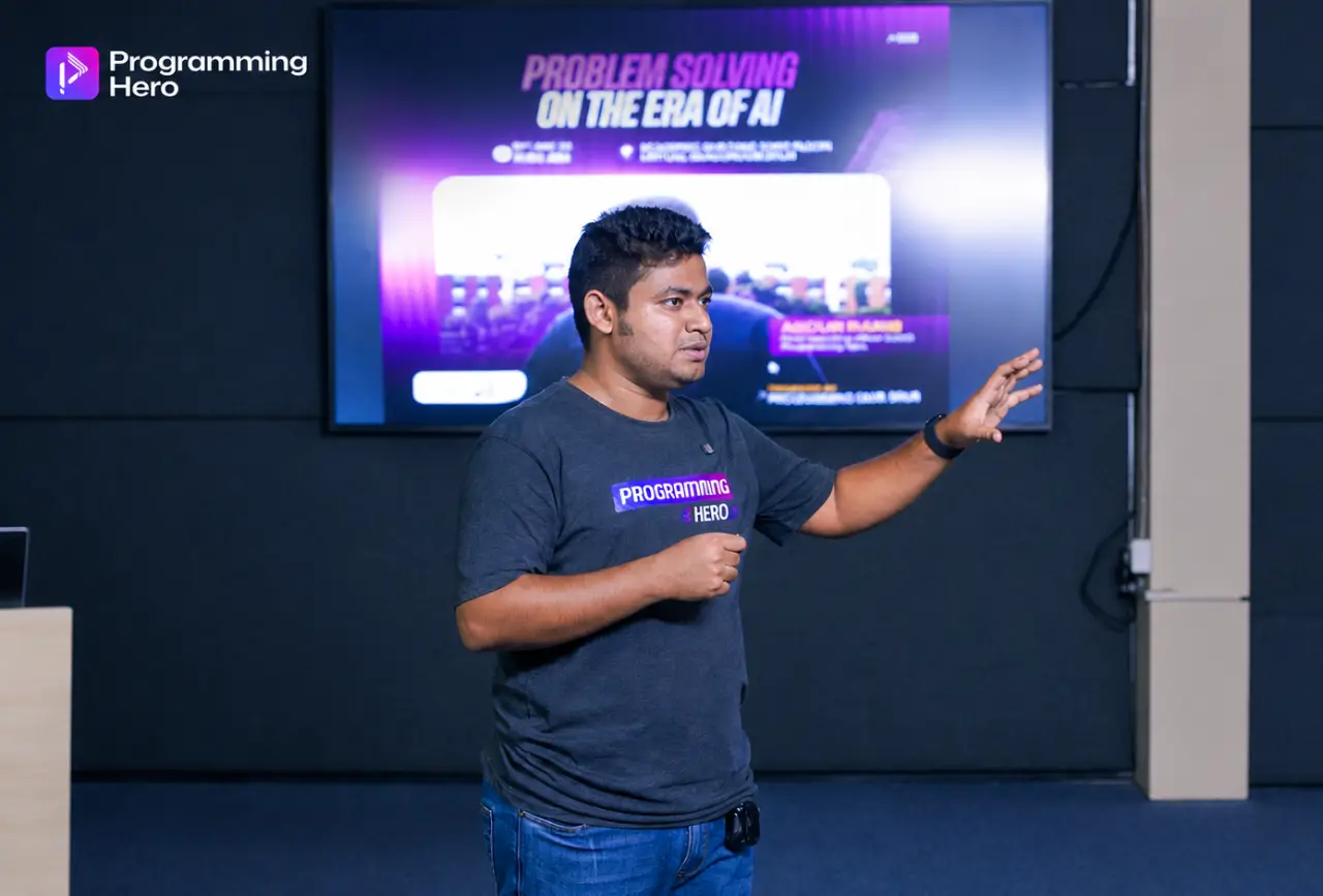 A talk on problem solving in the era of AI at Programming Hero